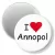 Przypinka magnes I love Annopol