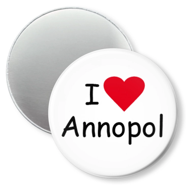 przypinka magnes I love Annopol