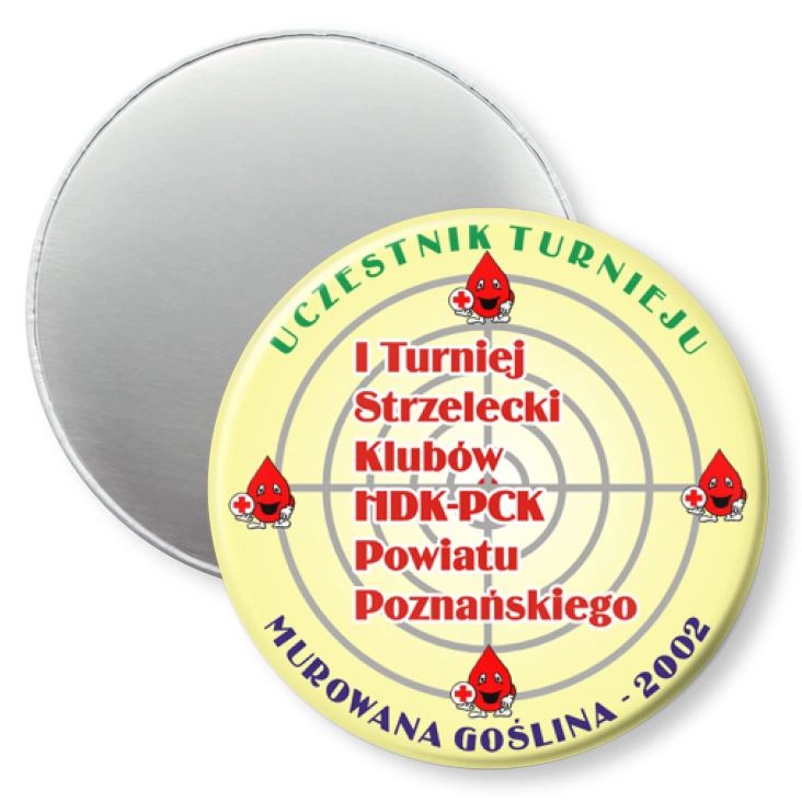 przypinka magnes I Turniej Strzelecki Klubów HKD-PCK Powiatu Poznańskiego