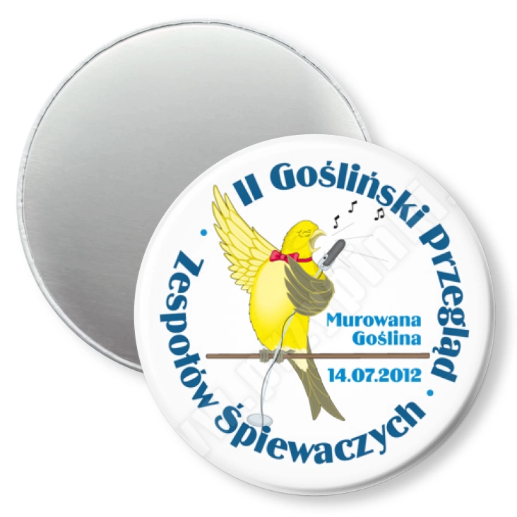 przypinka magnes II Gośliński Przegląd Zespołów Śpiewaczych