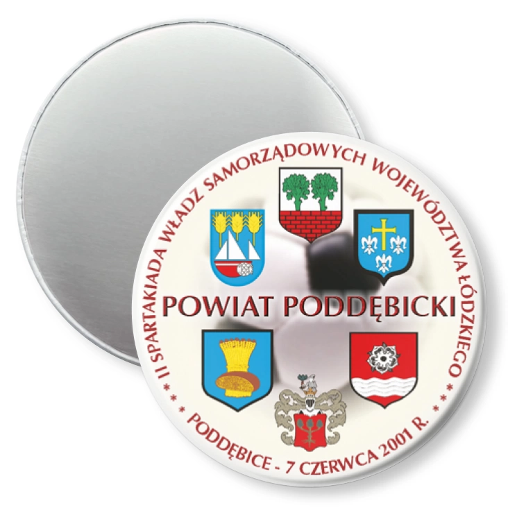 przypinka magnes II Spartakiada Władz Samorządowych Województwa Łódzkiego