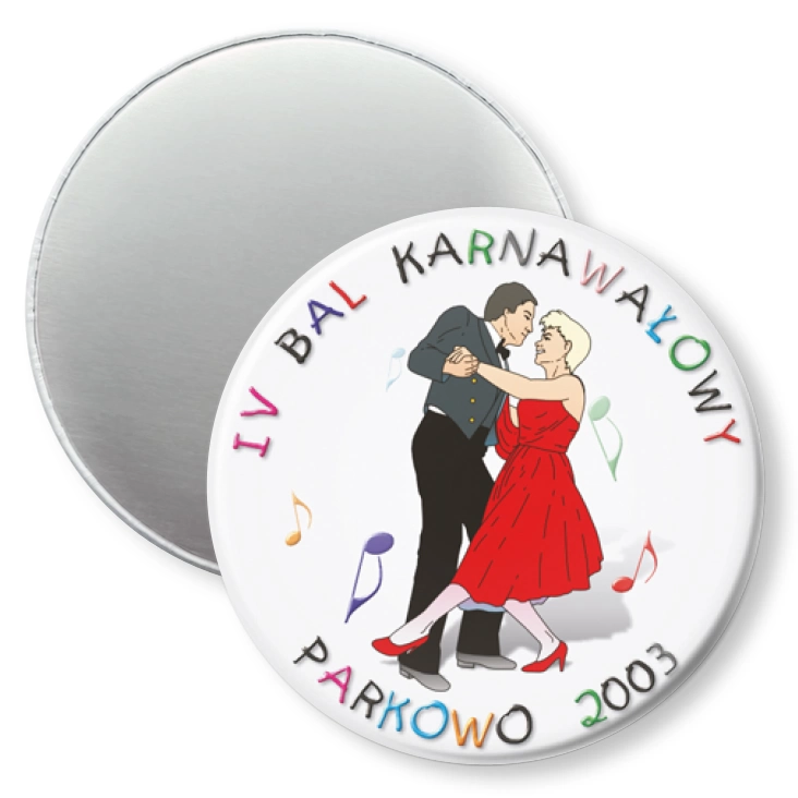 przypinka magnes IV Bal Karnawałowy w Parkowie