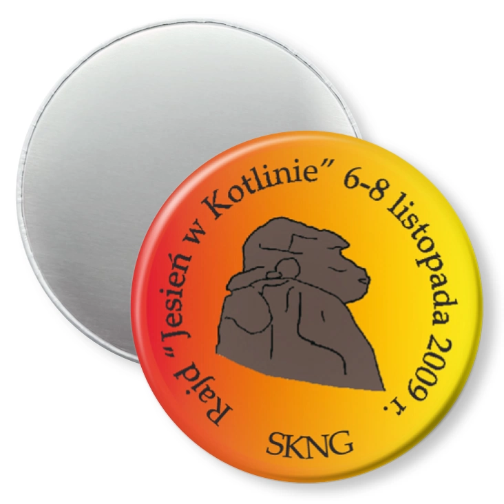 przypinka magnes Jesień w kotlinie