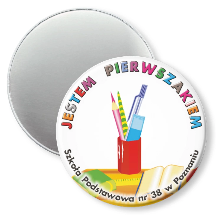 przypinka magnes Jestem pierwszakiem