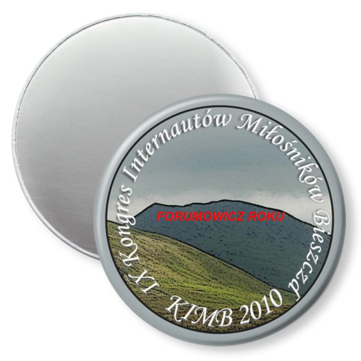 przypinka magnes KIMB 2010 - forumowicz roku