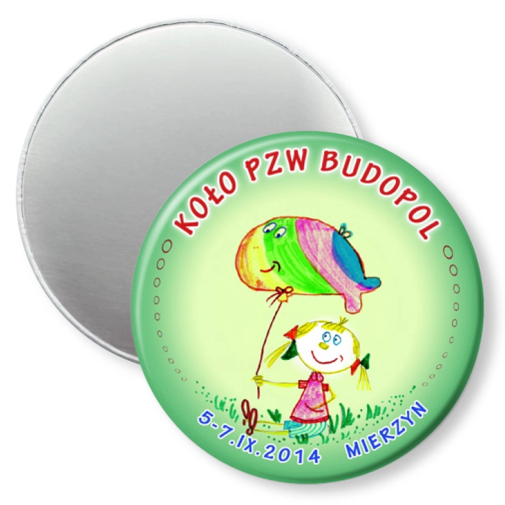 przypinka magnes Koło PZW Budopol