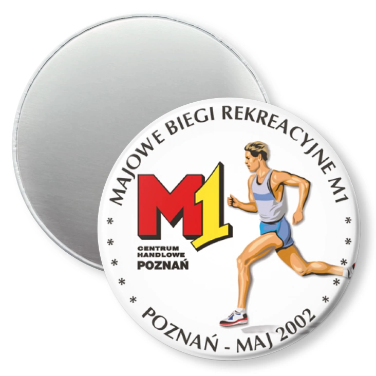 przypinka magnes Majowe Biegi Rekreacyjne M1 2002