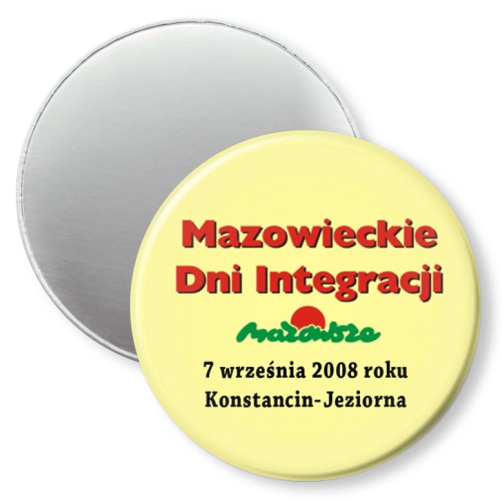 przypinka magnes Mazowieckie Dni Integracji