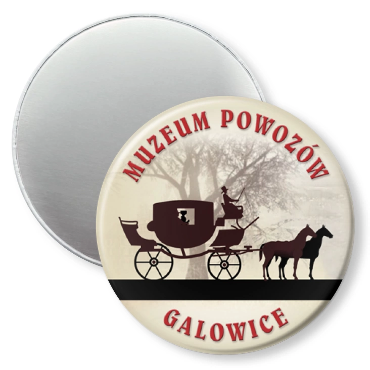 przypinka magnes Muzeum Galowice - powóz 3