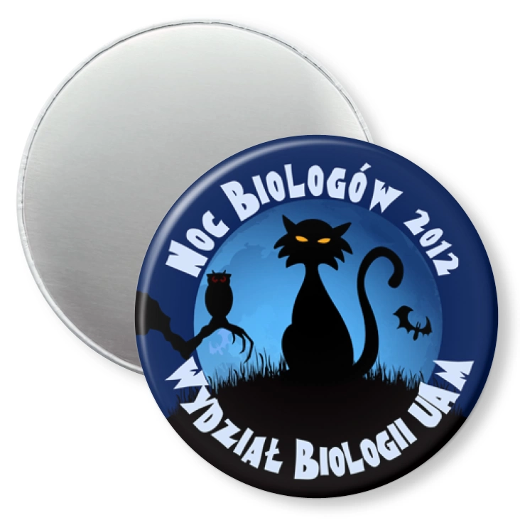 przypinka magnes Noc Biologów 2012