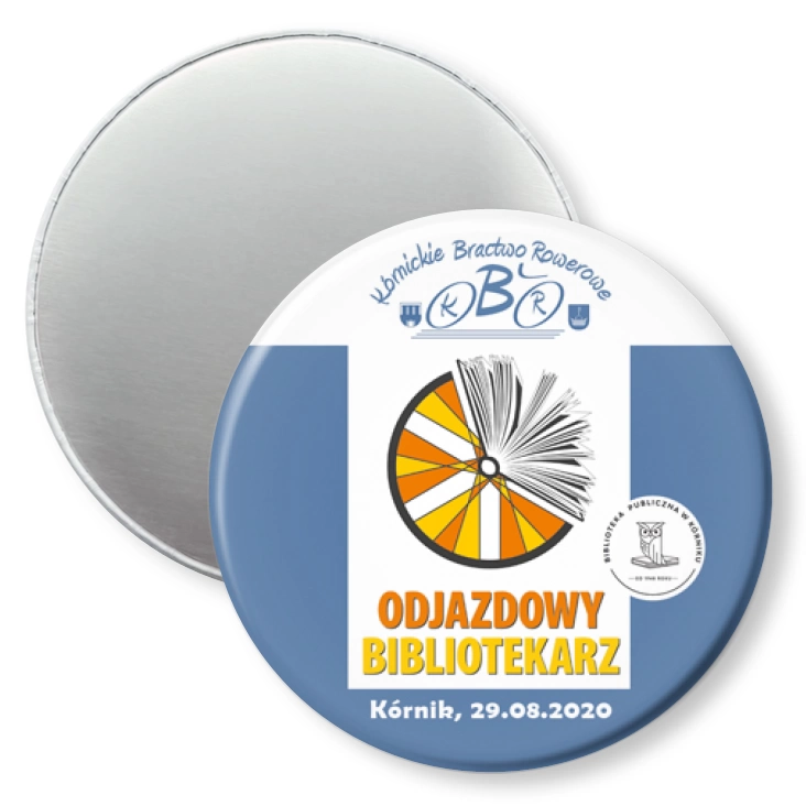 przypinka magnes Odlotowy Bibliotekarz