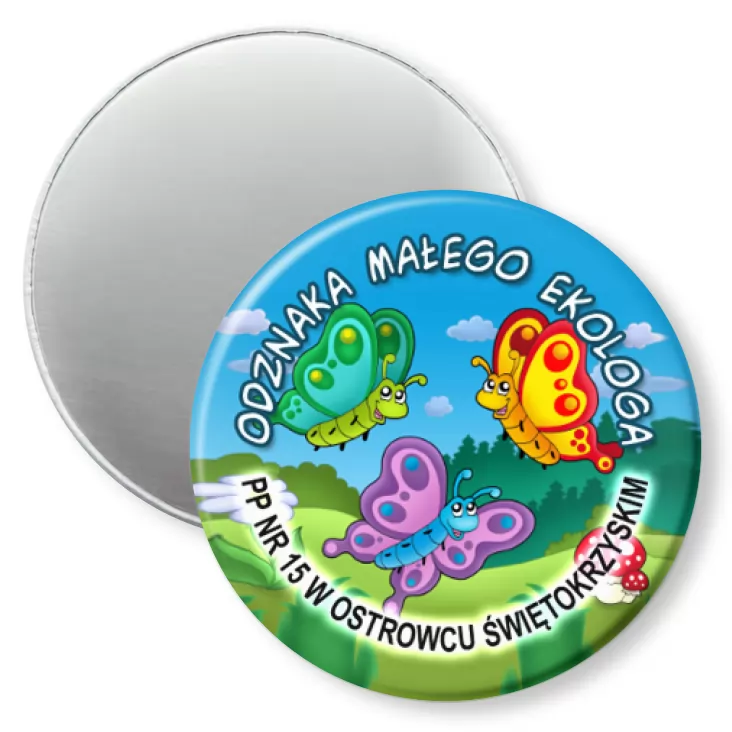 przypinka magnes Odznaka Małego Ekologa