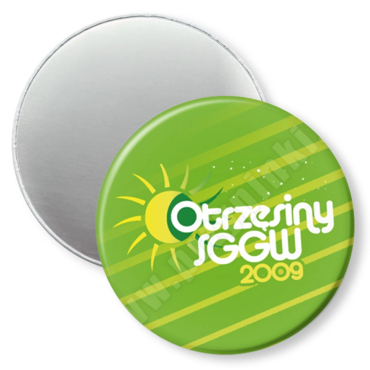 przypinka magnes Otrzęsiny SGGW 2009