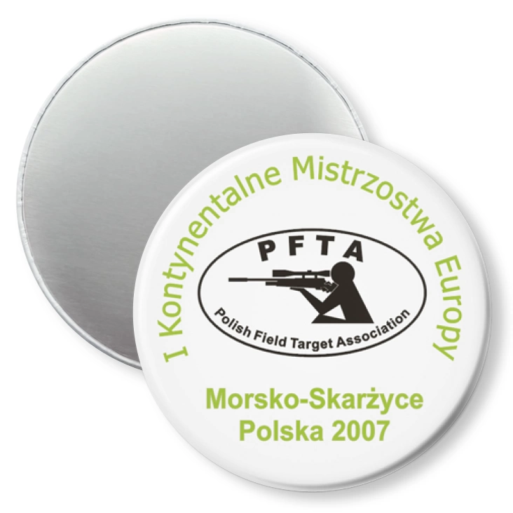 przypinka magnes PFTA - I Kontynentalne Mistrzostwa Europy