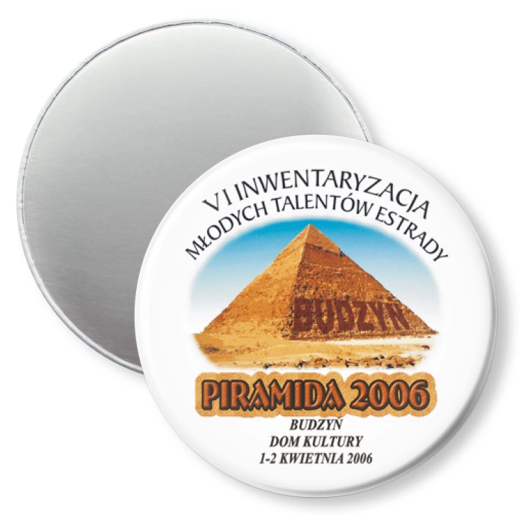 przypinka magnes Piramida 2006 - Budzyń