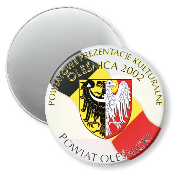 przypinka magnes Powiatowe Prezentacje Kulturowe 2002