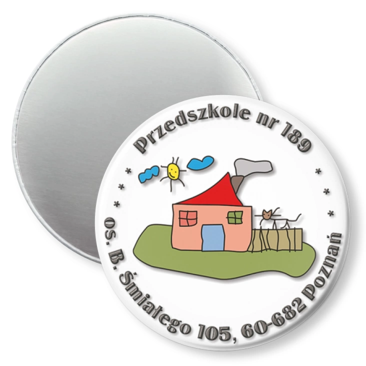 przypinka magnes Przedszkole nr 189