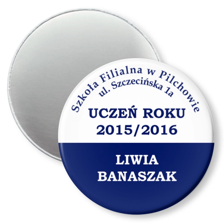 przypinka magnes Szkoła Filialna w Pilchowie