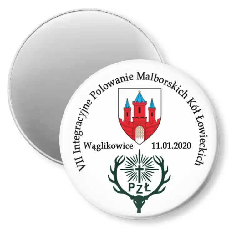 przypinka magnes VII Integracyjne Polowanie Malborskich Kół Łowieckich