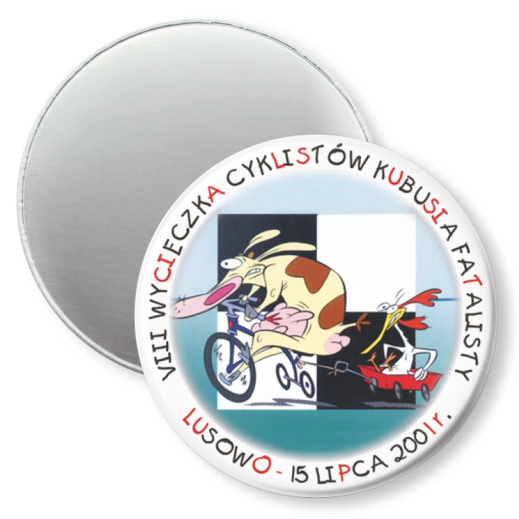 przypinka magnes VIII Wycieczka Cyklistów Kubusia Fatalisty