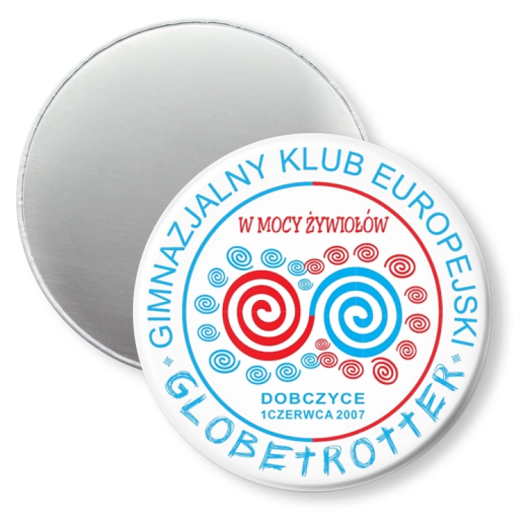 przypinka magnes W mocy żywiołów - Dobczyce 2007