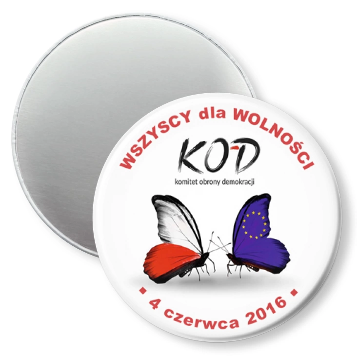przypinka magnes Wszyscy dla wolności