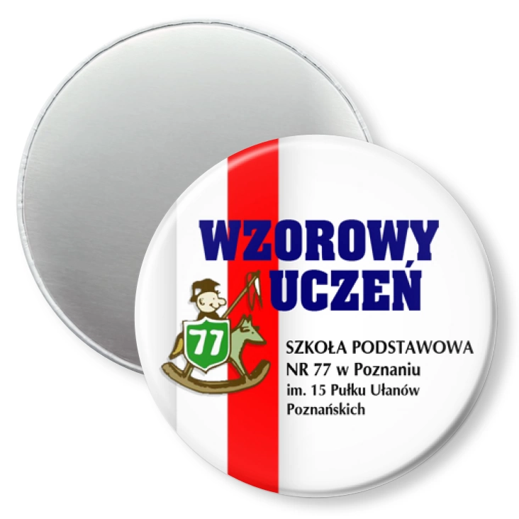 przypinka magnes Wzorowy Uczeń