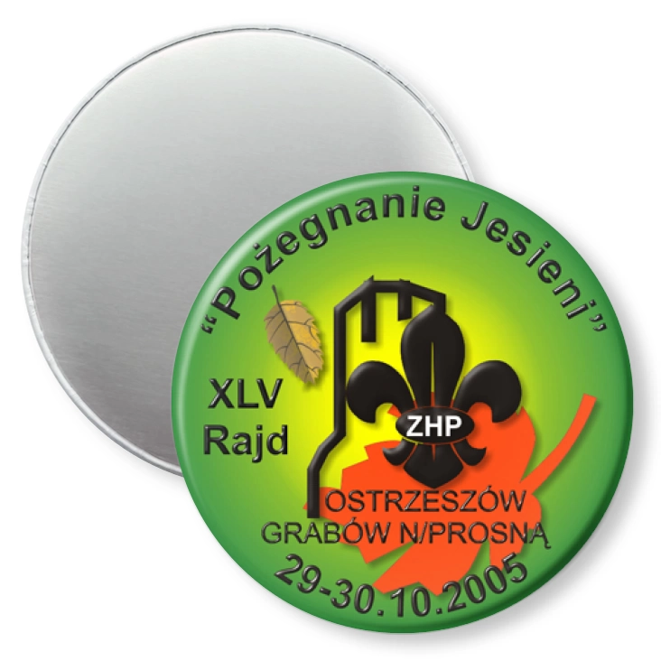 przypinka magnes XLV Rajd Pożegnanie Jesieni