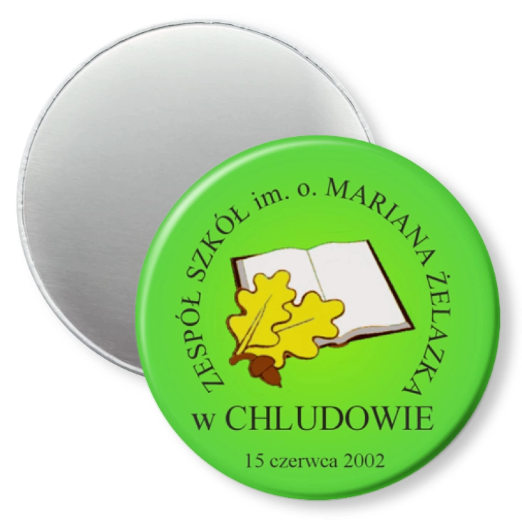 przypinka magnes Zespół Szkół w Chludowie