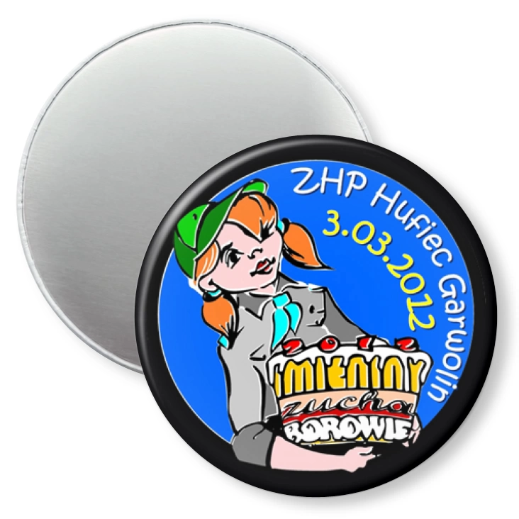 przypinka magnes Zhp Hufiec Garwolin