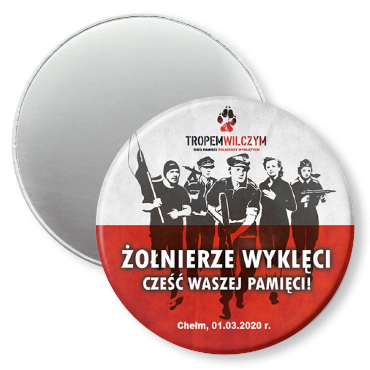 przypinka magnes Żołnierze wyklęci, Chełm