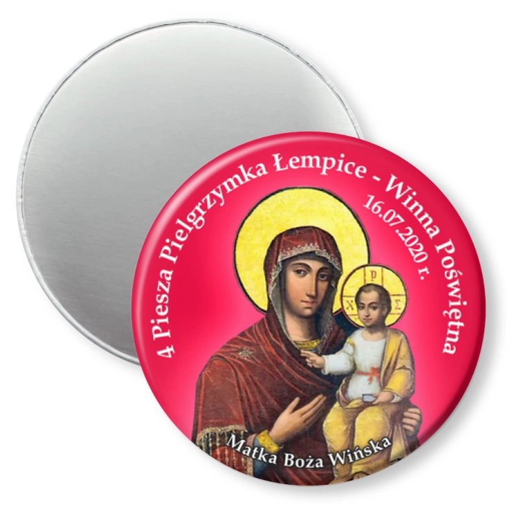 przypinka magnes 4 Piesza Pielgrzymka Łempice