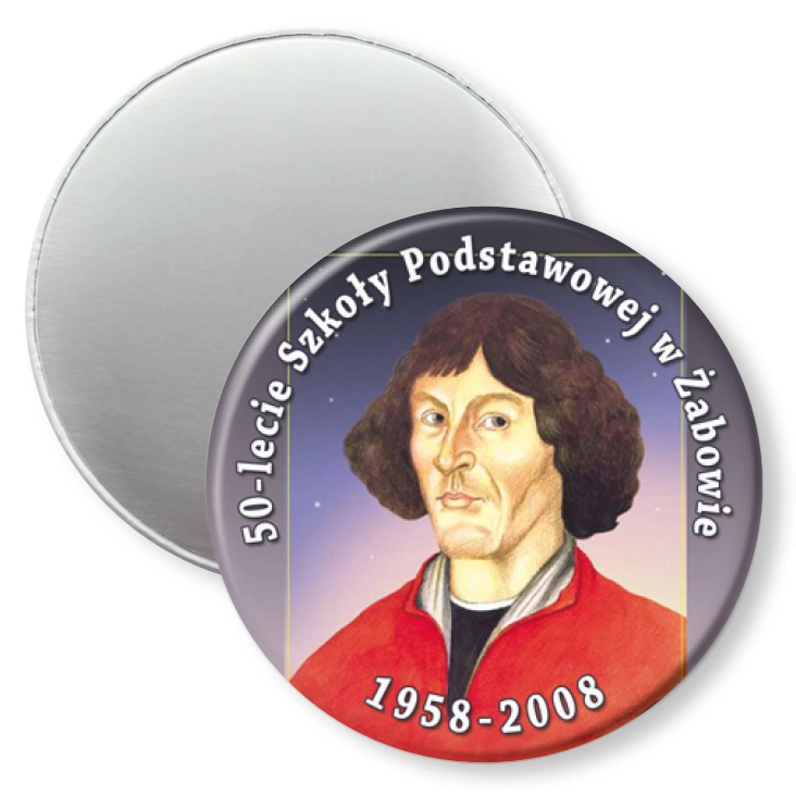 przypinka magnes 50-lecie SP w Żabowie