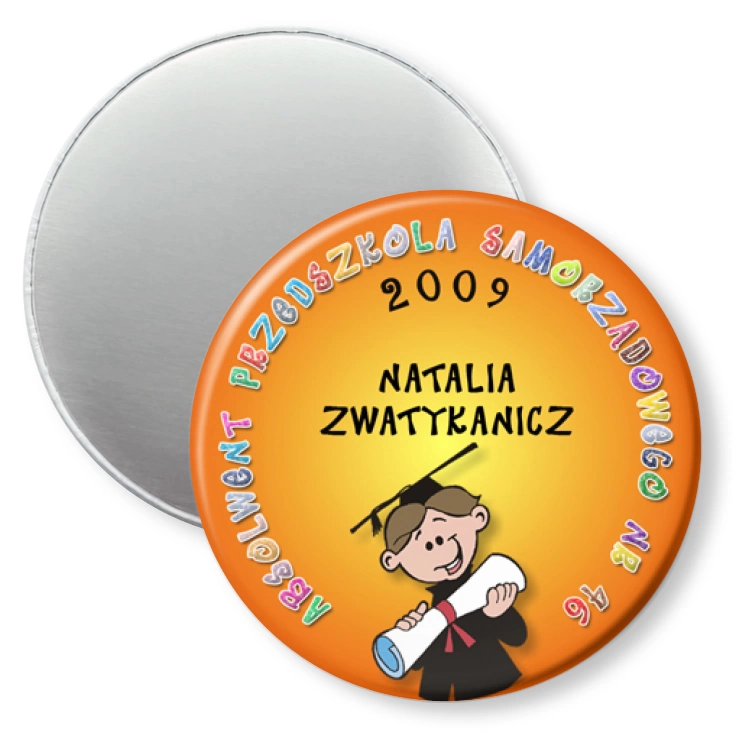 przypinka magnes Absolwent Przedszkola Samorządowego nr 46