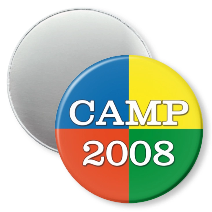 przypinka magnes Camp 2008