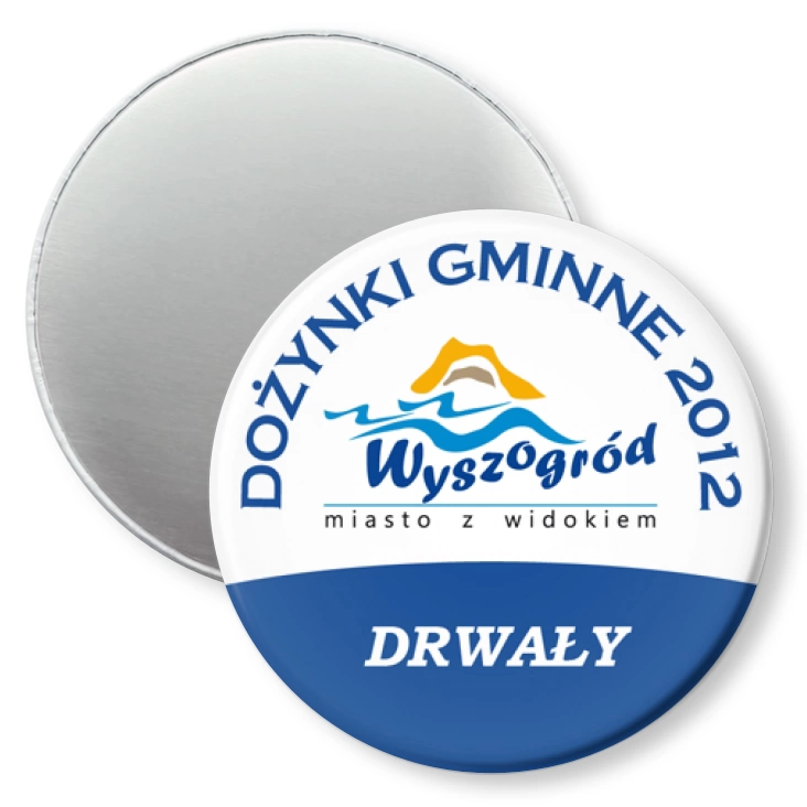 przypinka magnes Dożynki Gminne - Drwały 2012
