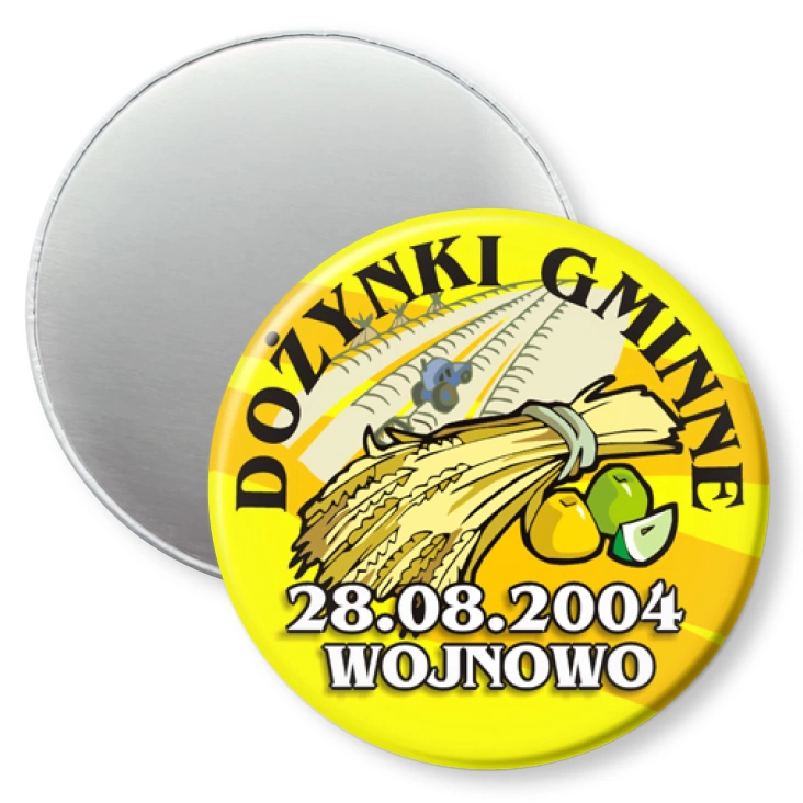 przypinka magnes Dożynki gminne w Wojnowie