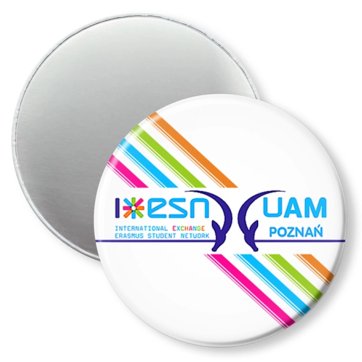 przypinka magnes ESN UAM Poznań
