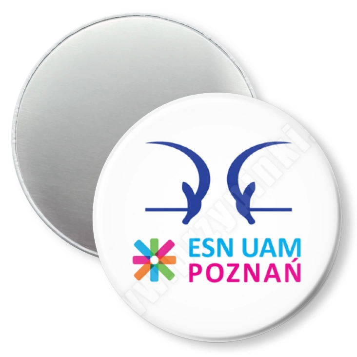 przypinka magnes ESN UAM Poznań