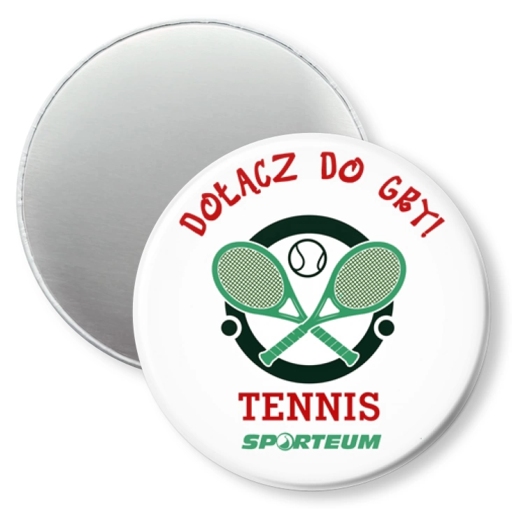 przypinka magnes I love tennis - Sporteum