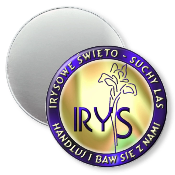 przypinka magnes Irysowe Święto - Suchy Las