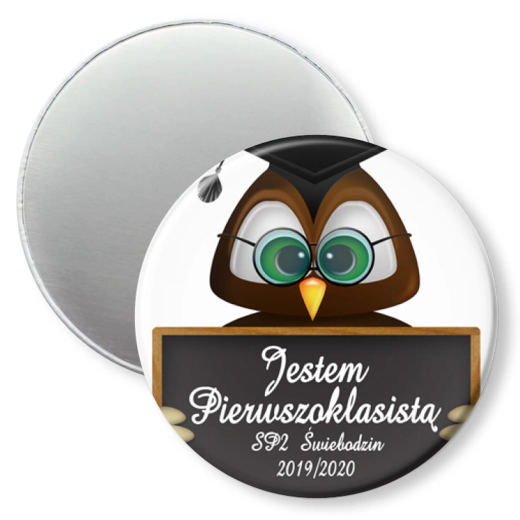 przypinka magnes Jestem pierwszoklasistą