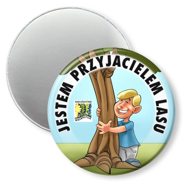 przypinka magnes Jestem Przyjacielem Lasu