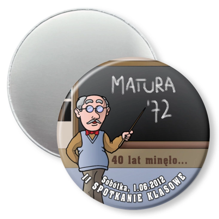 przypinka magnes Matura `72
