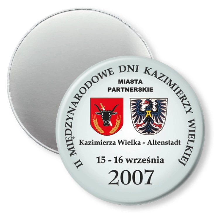 przypinka magnes Międzynarodowe Dni Kazimierzy Wielkiej 2007