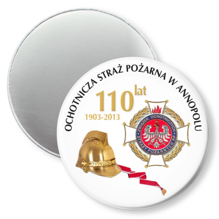 przypinka magnes OSP w Annopolu - 110 lat