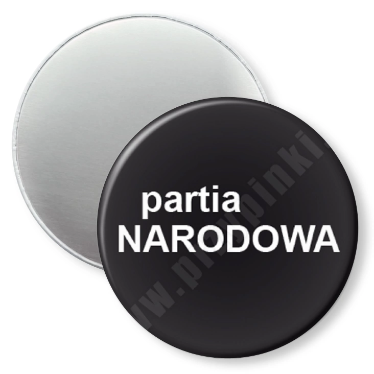 przypinka magnes Partia narodowa