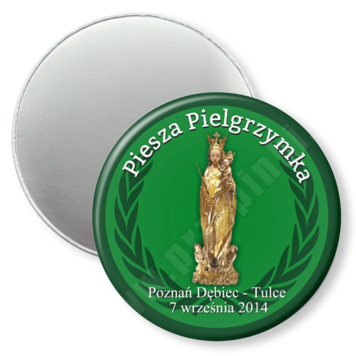 przypinka magnes Piesza Pielgrzymka Poznań Dębiec