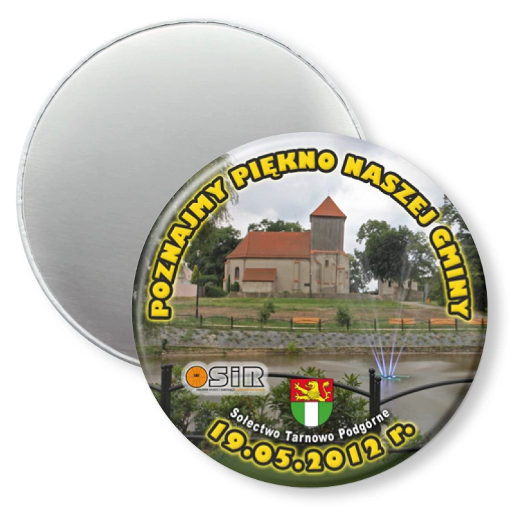 przypinka magnes Poznajmy Piękno Naszej Gminy