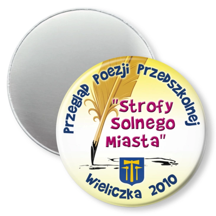 przypinka magnes Przegląd Poezji Przedszkolnej - Wieliczka 2010